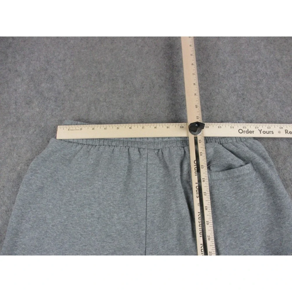 Jordan Pants Mens Medium Gray Black Jumpman Jogger Sweatpants Drawstring 30x28